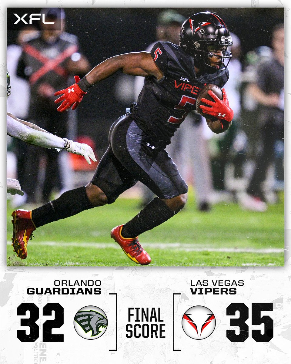 Vegas gets its first W of the season 🙌

<a href="/XFLVipers/">Vegas Vipers</a> | <a href="/XFL2023/">XFL</a>