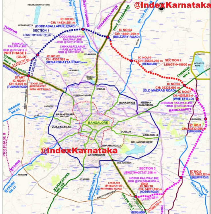 Peripheral Ring Road (PRR) – Bangalore – Route Map | Peripheral Ring Road -  Bangalore