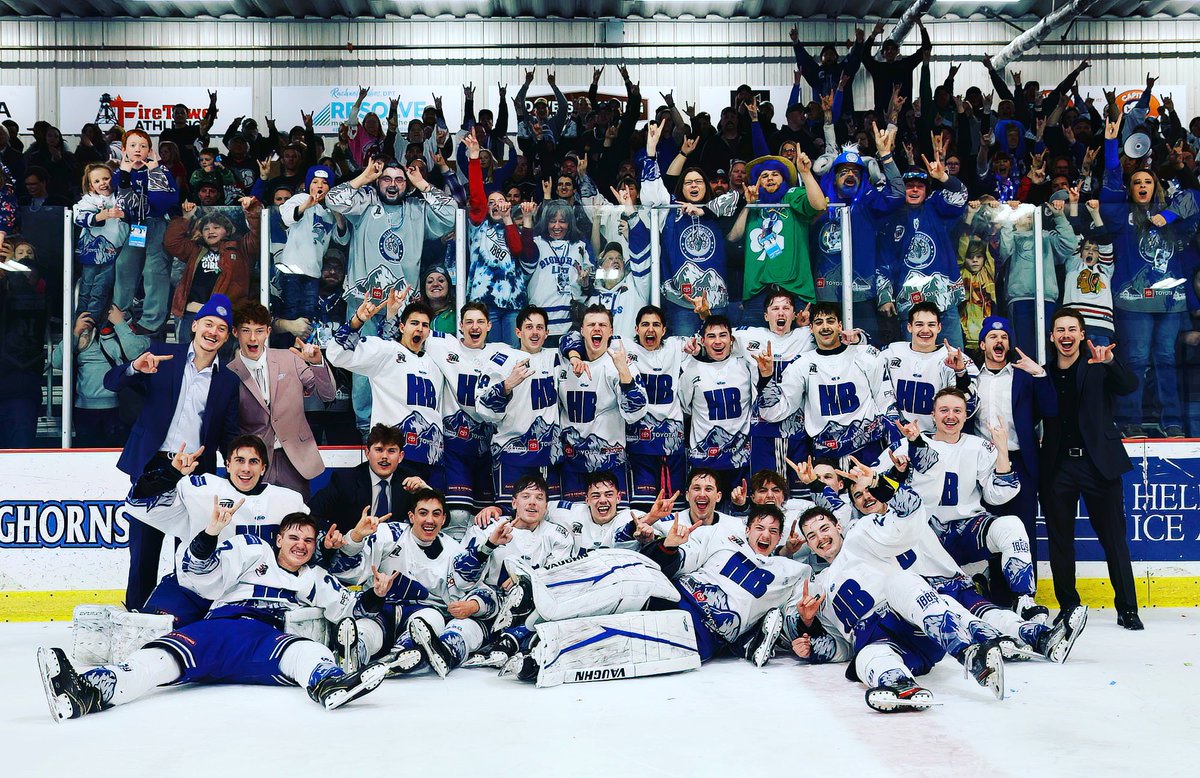 BighornsHelena's tweet photo. With a 5-2 final, we are your Frontier Division Champions once again!!!!  🙌🙌🙌🙌🙌

Much respect to Gillette on a hard fought weekend and the fans that made the trip to support them! 🤝

Tomorrow we are off to St. Louis!  🚌 

📷 gmarshall_photos https://t.co/pRmpbHSoRj