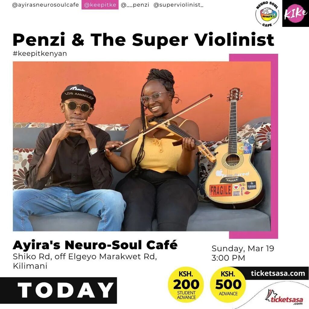 keepitke's tweet photo. TODAY • KIKe with Penzi (@__penzi) &amp; The Super Violinist (@superviolinist_):
"Ladies and Gents ... it's official, it's Women's Month 💜 and I can't keep calm. 🥳🥳🥳

"Come see us live Ayira's Neuro-Soul Café (@ayirasneurosoulcafe) as we honour and c… https://t.co/uONuMRBSjg https://t.co/DPn8Z9EMZy