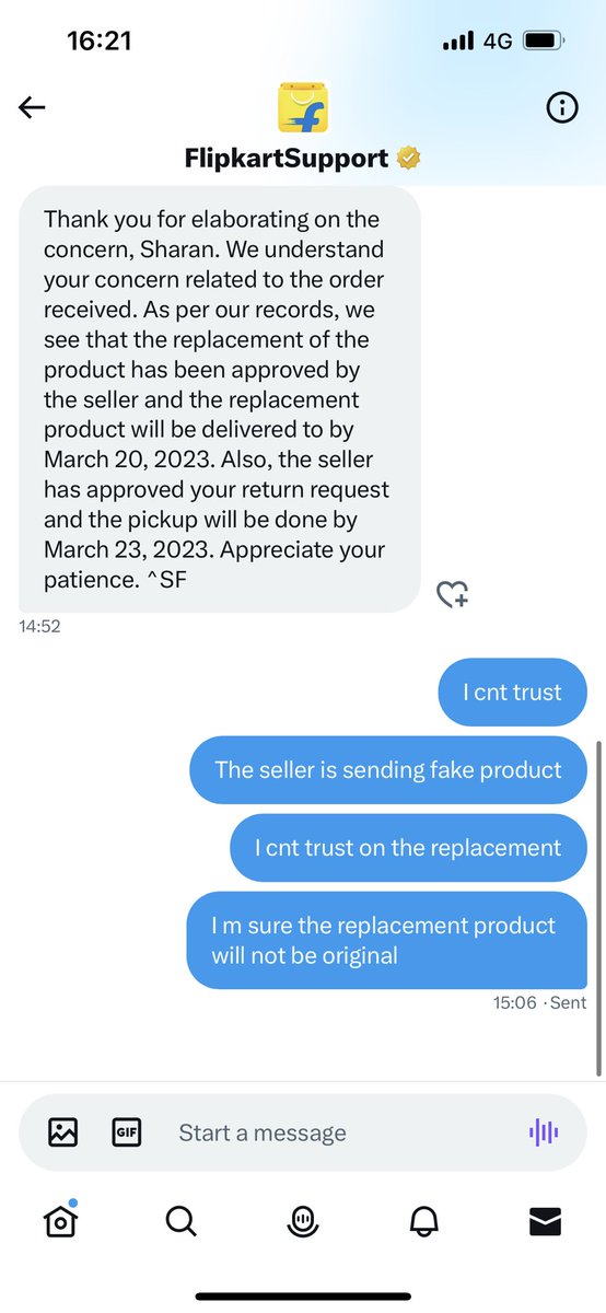 SharanKhatri's tweet photo. @filipkats6 This doesn’t resolve the problem. I have been cheated with defaulted products @Flipkart @flipkartsupport @jagograhakjago @ConsumerCom https://t.co/MT6UyqY0yM
