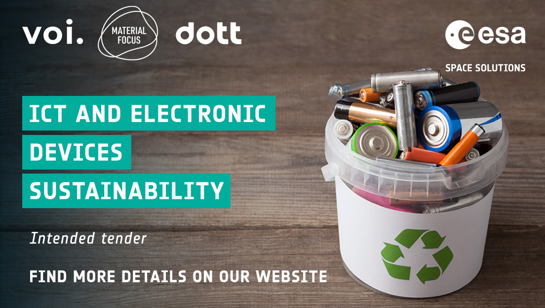 🔋 <a href="/esa/">European Space Agency</a> is launching a competition with <a href="/voitechnology/">Voi Technology</a>, <a href="/Dott/">Dott</a> &amp; <a href="/recycleelectric/">Recycle Your Electricals</a> to help tackle sustainability challenges relating to batteries, #electronicwaste and the #ICTsector. Winning teams will receive funding towards a year-long feasibility study business.esa.int/funding/intend…