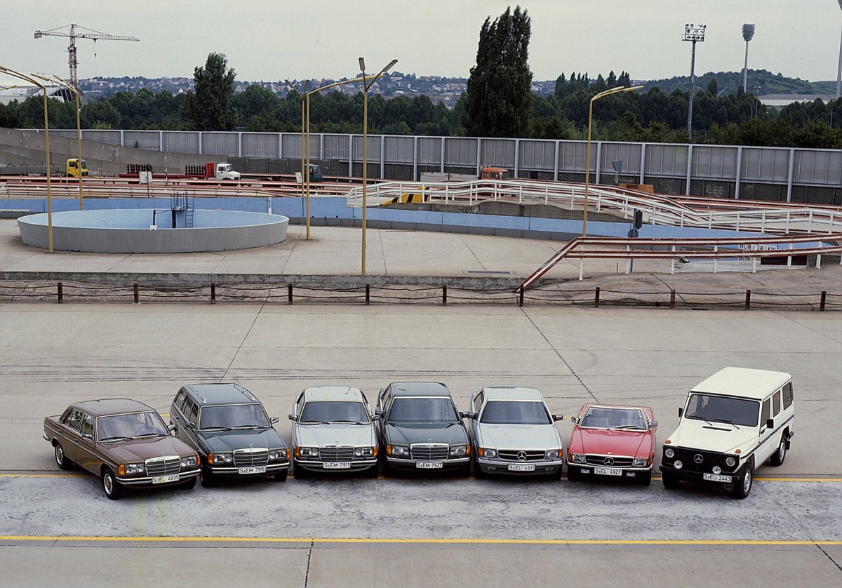 Highlights from our archive: Choose your car for a drive on our test track in Untertürkheim! #MBclassic