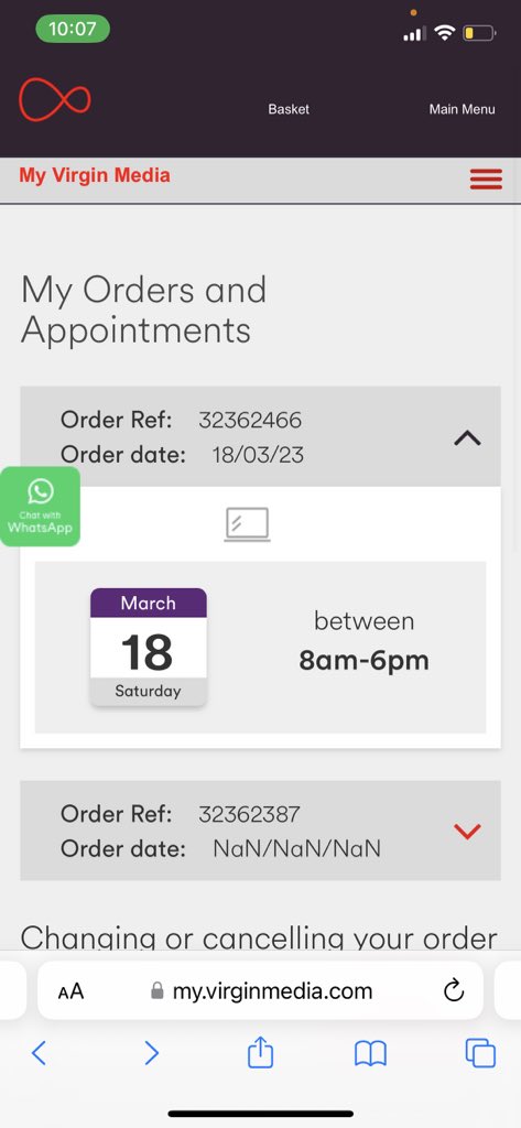 weemia7's tweet photo. @virginmedia is an absolute shambles! Due for instal 30th Jan, got moved to 16th MARCH! Still not happened! Called on 16th told it would happen, called again 17th same story, and again 18th and now again 19th! Tried to cancel 3 times and the phone line disconnects! #awfulservice https://t.co/t237tM3YNW