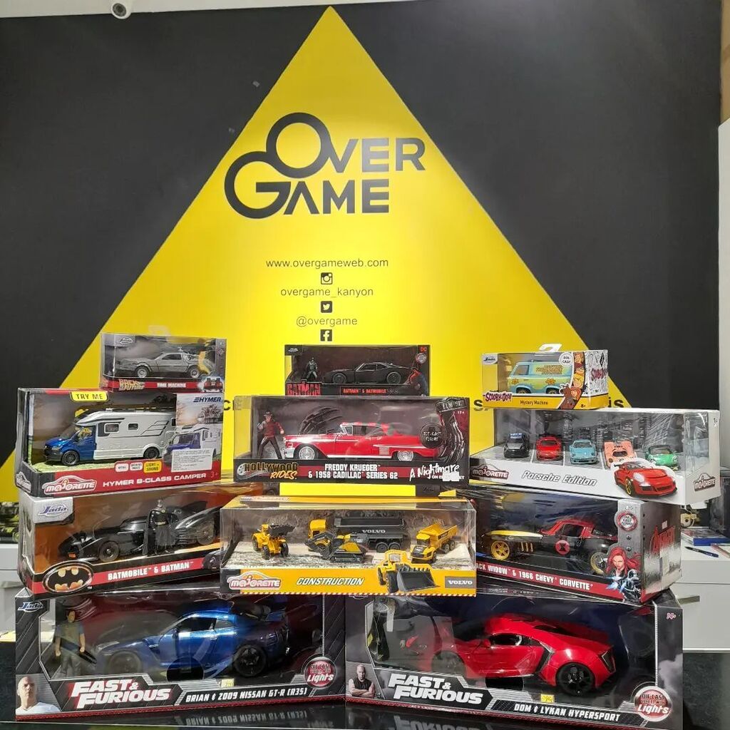 OverGame's tweet photo. Koleksiyonlarınız büyüsün!.
.
Orijinal, lisanslı Jada Toys ve Majorette diecast modellerimiz OverGam Kanyon, OverGame Akasya ve OverGame web mağazalarımızda sizleri bekliyor!
.
#collection #simbatoys #jadatoys #majorette #modelcars #diecast #cars #marvel… https://t.co/DAxnDsKX7Z https://t.co/9gYKFTfVfm
