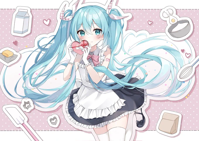 Tr( )さんの新曲『チョコマジシャン feat. 初音ミク』のイラストを担当させていただきました #ボカコレ2023春  