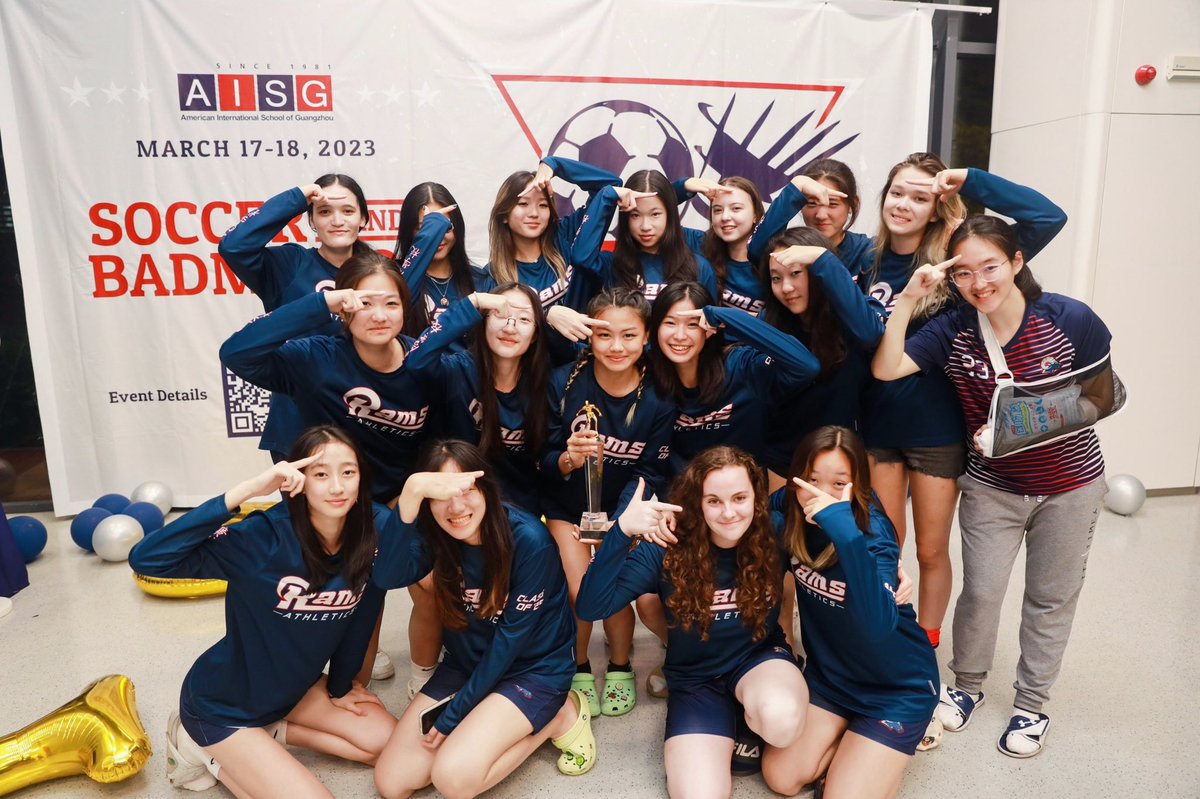 CoreyKydd's tweet image. Huge congrats to AISG Girls on their TriCities Soccer Championship win, without conceding a single goal! WAB Boys nailed it in a thrilling penalty shootout, and SASPD dominated Badminton in both boys' &amp;amp; girls' categories winning the best Team Award. #AISG #WAB #SASPD ⚽🏸