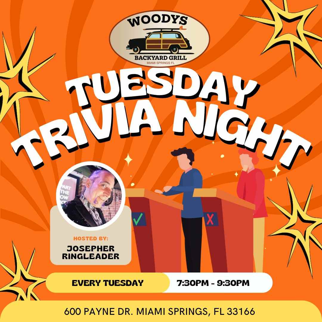 Miami Eatz on Twitter "RT MiamiSprings Tuesday Trivia Night at Woody