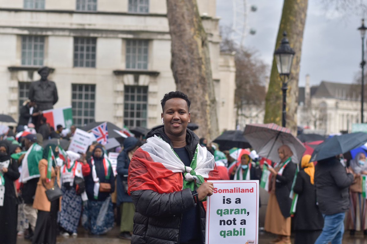 EverythingSLand's tweet photo. Thousands of 🇬🇧 Somalilanders peacefully protesting in solidarity with the people of Las Anod 
#StandWithSomaliland
#UKSLAlliance
#Somaliland https://t.co/pujKZxpUts