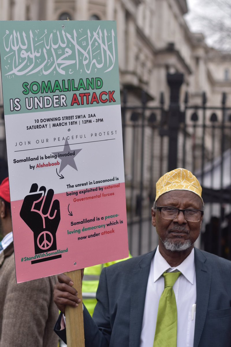 EverythingSLand's tweet photo. Thousands of 🇬🇧 Somalilanders peacefully protesting in solidarity with the people of Las Anod 
#StandWithSomaliland
#UKSLAlliance
#Somaliland https://t.co/pujKZxpUts