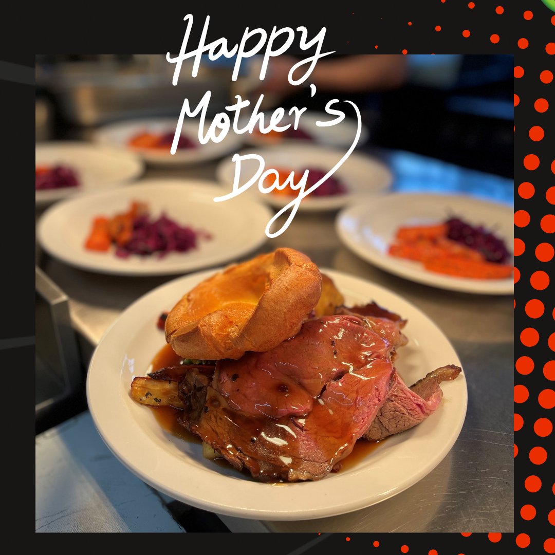 Love is food; show your love by bringing your mother for a delicious Sunday roast😏