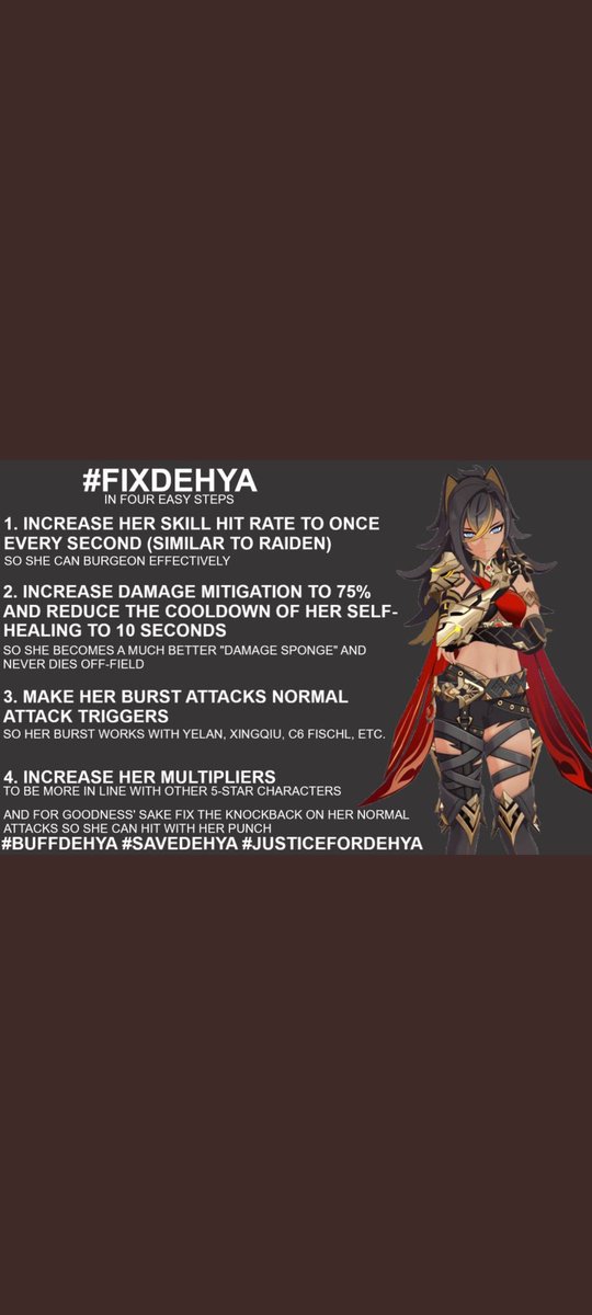 Acesama88750014's tweet photo. @GenshinImpact #FixDehya https://t.co/1H7EeKppj0