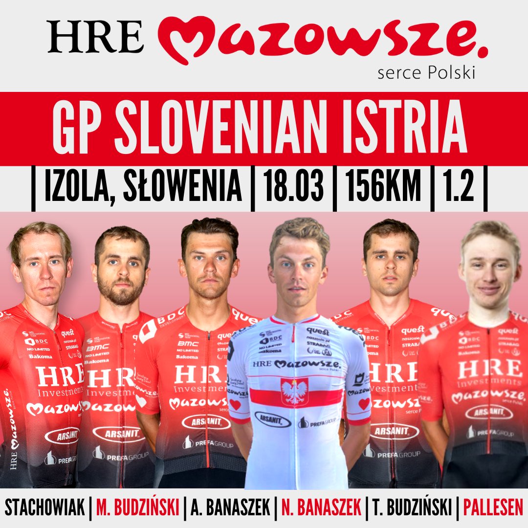 Polish Champion start the season! 🇵🇱

GP Slovenian Istria is our next goal on the calendar📅

Livestrem: youtube.com/live/5pBXnMnmV… 📱