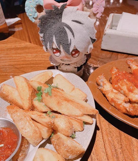 辛いトリとイモとタコス 