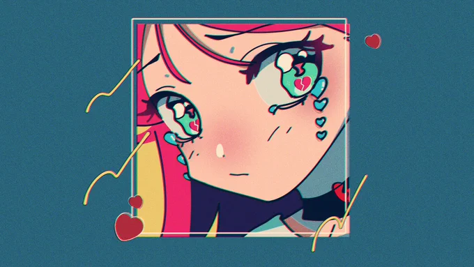 失恋ちゃんラフ案こんな感じでした 