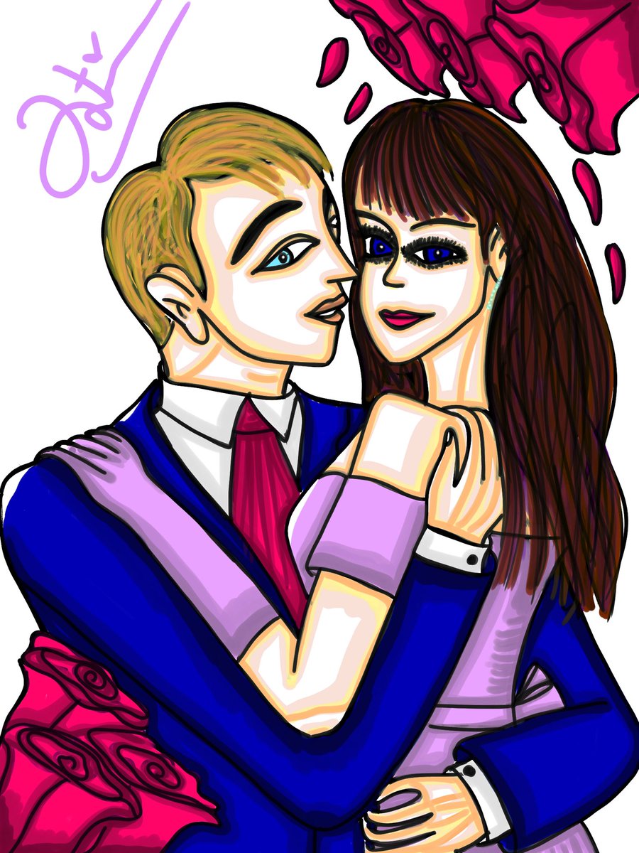 Mooneira's tweet image. Gabriel &amp;amp; Pandora 💐💐💐💐💐 from Lisa Kleypas’ Devil In Spring 💖💖💖💖💖💖 #DevilInSpring #TheRavenelSeries #LisaKleypas #LKFandom #LKWorld #LKFanArt #FanArt #FadimaMooneiraArts👩🏻‍🎨 #ArtistCommunity #ArtistOnTwitter