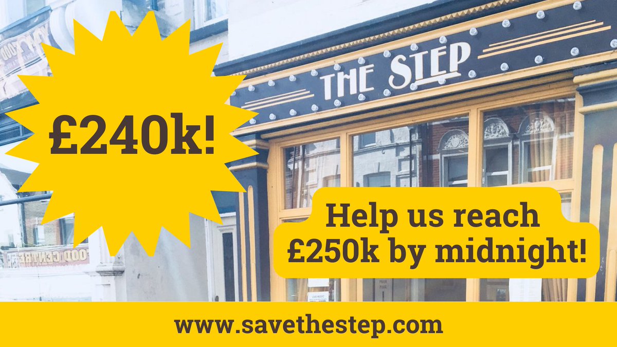 Last orders! It's the final day of our share offer and your last chance to become a member and help us bring this venue back to life, with community spirit at its heart 💛 Min investment £100. savethestep.com #savethestep #bowespark #communitypubs #communityshares