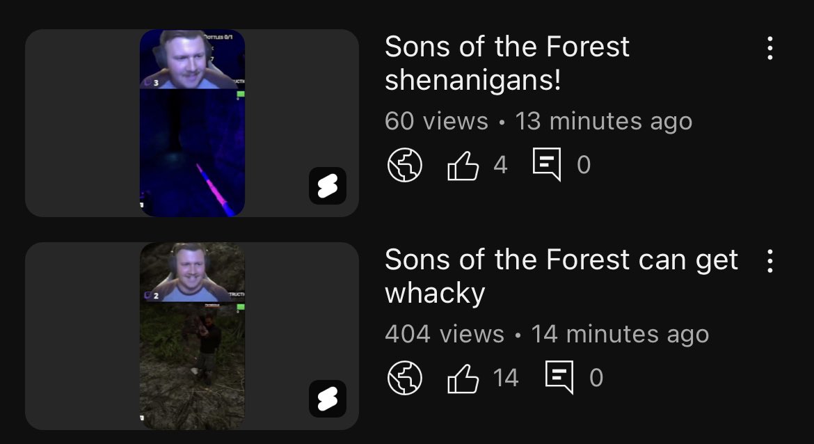 Vetiga_'s tweet photo. A collective ~500 views in less than 30 minutes! Y’all are for real fantastic! Let’s spread the word and share it with friends, our community is only as strong as y’all let it be #youtube #twitch #instagram #streamer #sotf #sonsoftheforest #endnight https://t.co/T5Z81IMj55