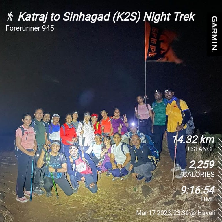 IndibarGhosh's tweet photo. Katraj to Sinhagad (K2S) Night Trek

Total Calories Burned: 2,259
Total Ascent: 940.6 m
Total Descent: 652.1 m
Min. Elev.: 813.2 m
Max. Elev.: 1,165.4 m https://t.co/gKbIAL1cmH