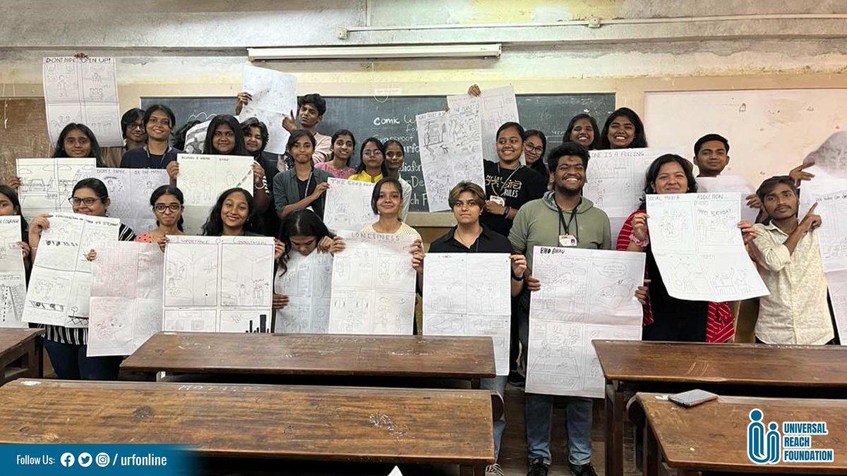 urfonline's tweet photo. Grassroot Comics workshop was conducted at S.I.E.S College, Sion which focused on addressing social challenges.
Through the use of comics, attendees explored and shared serious societal issues, including local concerns.

#UniversalReachFoundation #URF #URFonline #Comics #Media https://t.co/LNg6x4k1wT