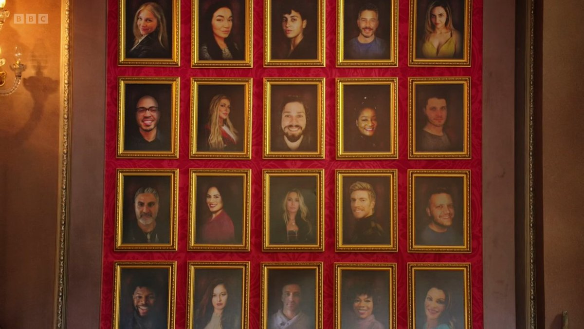 #TraidarAlert D'yall suppose it was pure coincidence that #Christian #Cirie and #Cody's faces had all been placed next to each other on #TheTraitorsUS breakfast room portrait wall? @CdelaTorre__ @fields_cirie @Cody_Calafiore