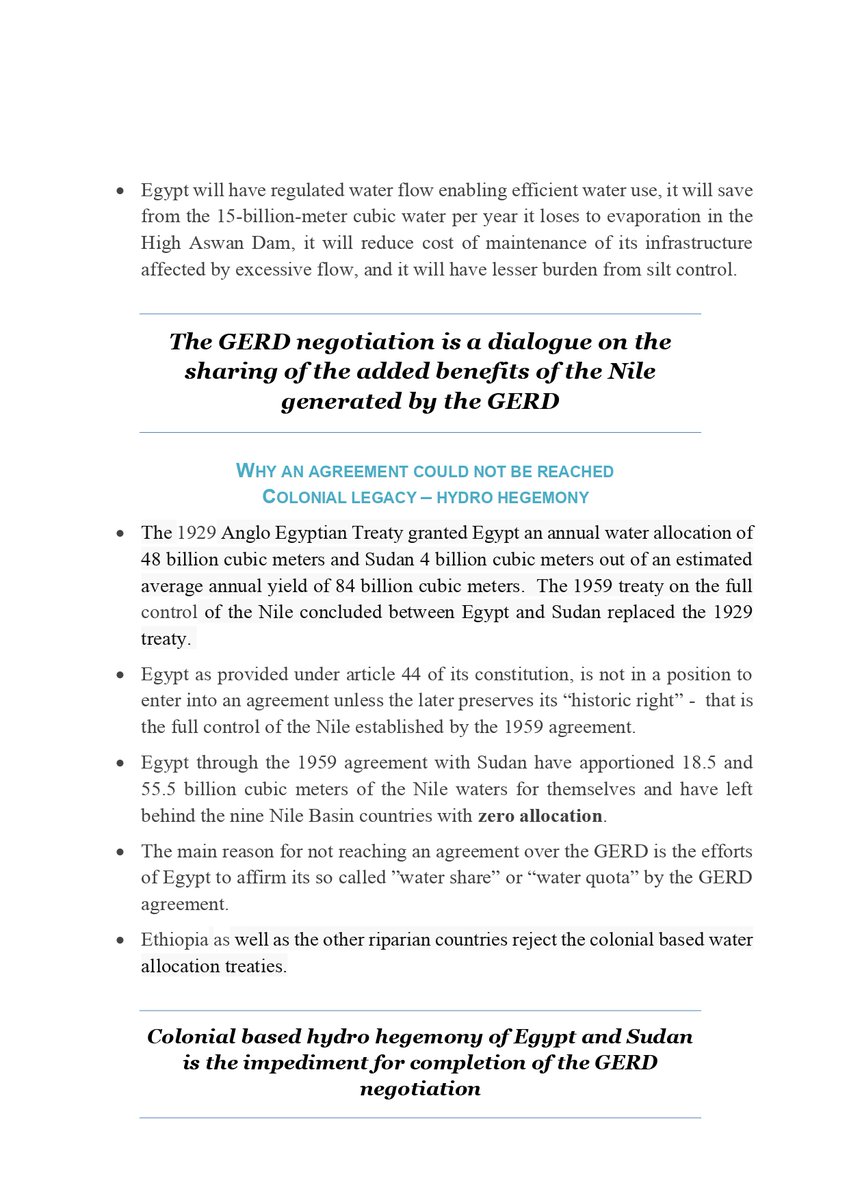 fetanewbaburu's tweet image. Colonial based hydro hegemony of #Egypt and #Sudan is the impediment for completion of the #GERD negotiation  @AlMasryAlYoum @EgyIndependent #GERD #Cooperation