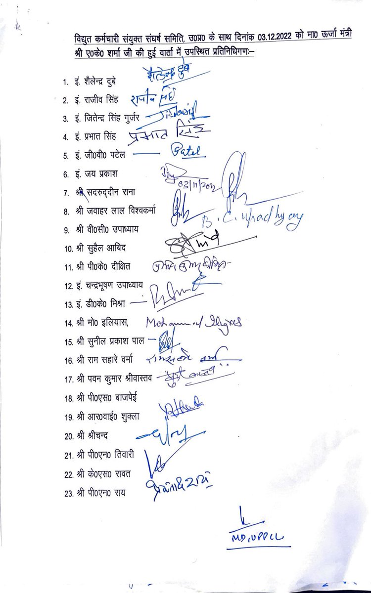 <a href="/Aamitabh2/">Amitabh Agnihotri</a> 3 दिसम्बर 2022 को लिखित समझौते कर मुकर जाना कहा का न्याय है। पॉवर कार्पोरेशन और माननीय ऊर्जा मंत्री जी तत्काल समझौता लागू करे।