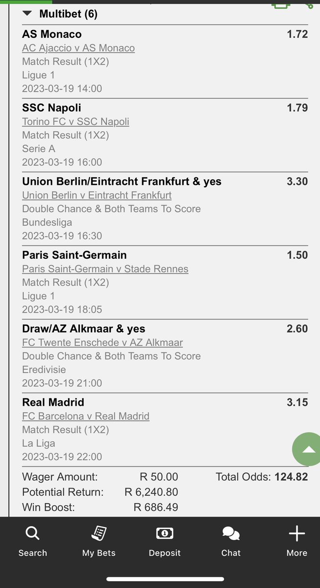 Rhambu4U's tweet photo. Let’s eat together Punters. Booking Code X47F6CF8B #betwaysquad #betway #bettingexpert #bettingtips #bettingtips https://t.co/f6yMTWgwHo