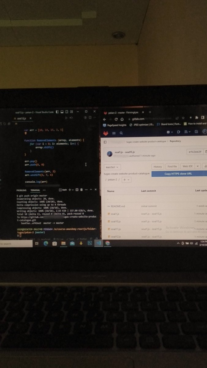 fit_nr's tweet image. Satu persatu done. Alhamdulillah
Masih... yang suka dikit-dikit googling buat nyelesaiin tugas
Harus sering-sering dipraktekin
#belajarcoding