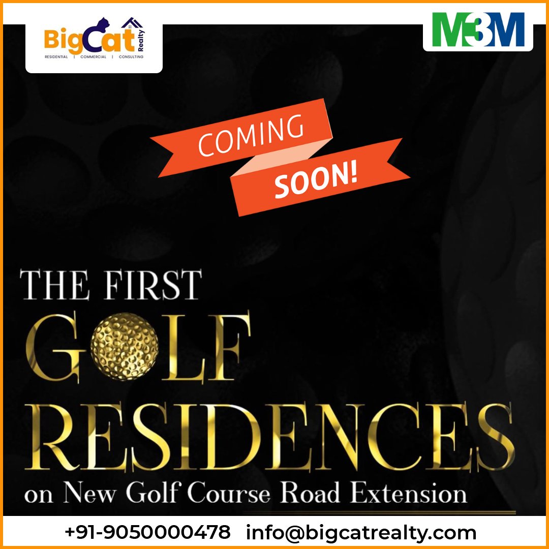 Here's an exciting announcement from M3M - After the tremendous success and appreciation of Golf Estate 1, we are delighted to announce the launch of Golf Estate 2.

#M3M #GolfEstate2 #LuxuryHomes #InvestmentOpportunity #Sector79 #DreamHome #SpaciousApartments #Amenities