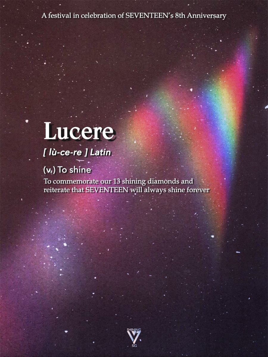 shining17sg's tweet photo. LUCERE 💎✨
— for #SEVENTEEN 8th anniversary

more information coming soon

@pledis_17 #LUCEREforSVT https://t.co/DJykRVTxRd