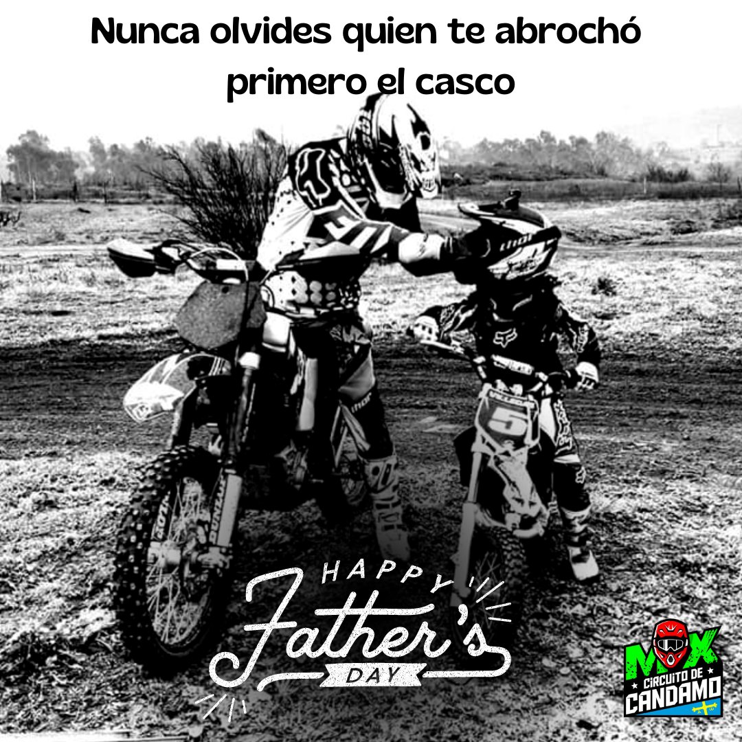 ✅ Ehhh pilotos!!!

Gracias por enseñarnos, acompañarnos, animarnos y apoyarnos. 
Por nuestros entrenadores y mecánicos. 
Por los entrenos y carreras. 
Gracias por hacerlo posible. 

¡GRACIAS PAPÁ! 
   
#MXCandamo #PilotosMXCandamo #DiadelPadre #Papa #Papi #Padre #padresmoteros