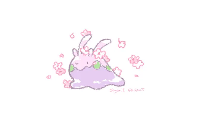 今年はエアじゃない花見(fanart再掲) 