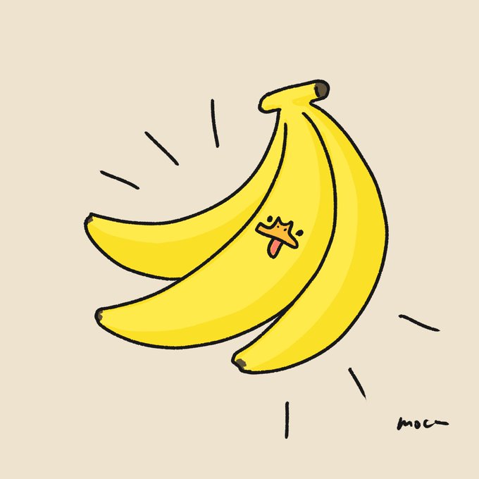 「バナナ シンプルな背景」のTwitter画像/イラスト(新着)｜5ページ目