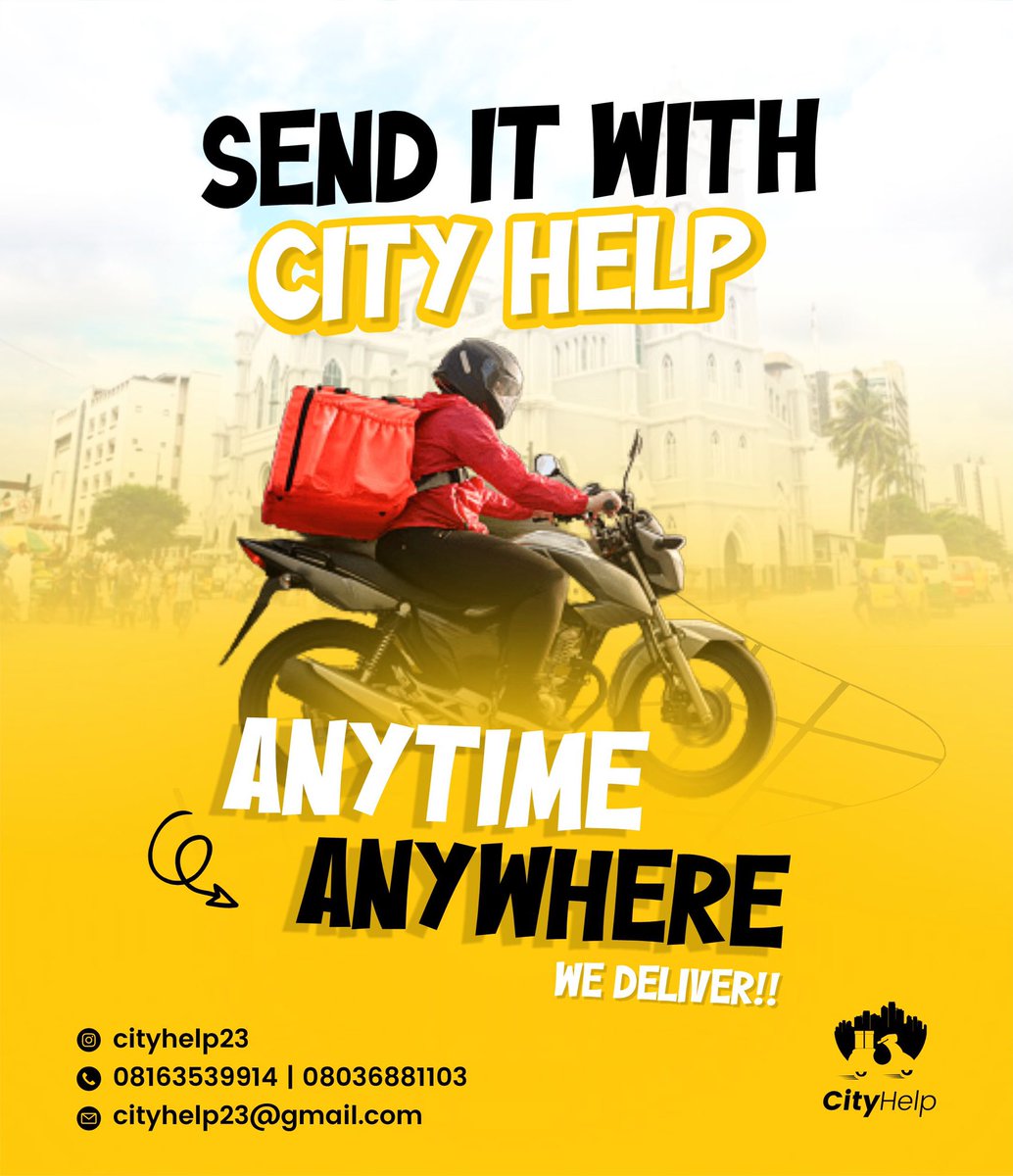 You need something delivered? 
Please contact us. #cityhelp