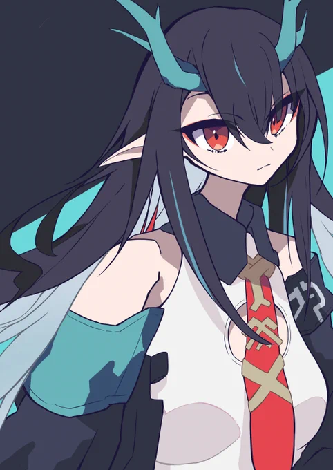 シー/Dusk描きました～!!カッコかわいくて好きなんですっ!#アークナイツ #明日方舟 #イラスト 