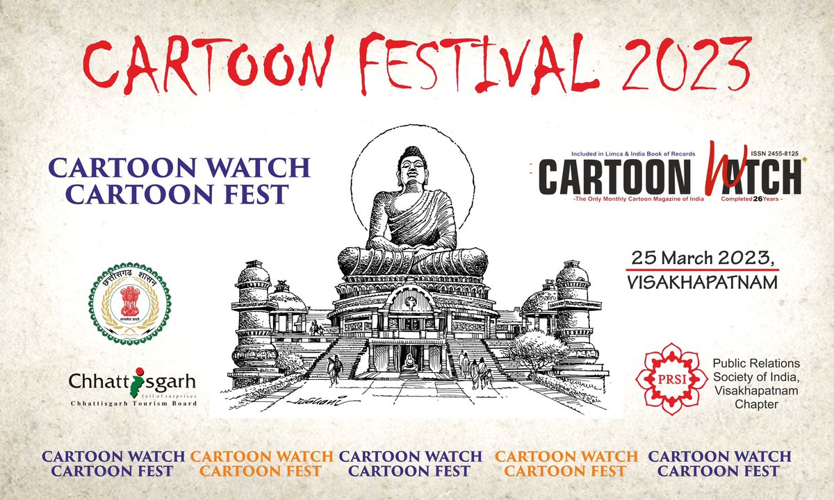 cartoonwatch's tweet photo. #CartoonWatch #CartoonFestival #CartoonMagazine 
Cartoon Watch Cartoon Festival 2023 at #Visakhapatnam https://t.co/ITGZFziXDL