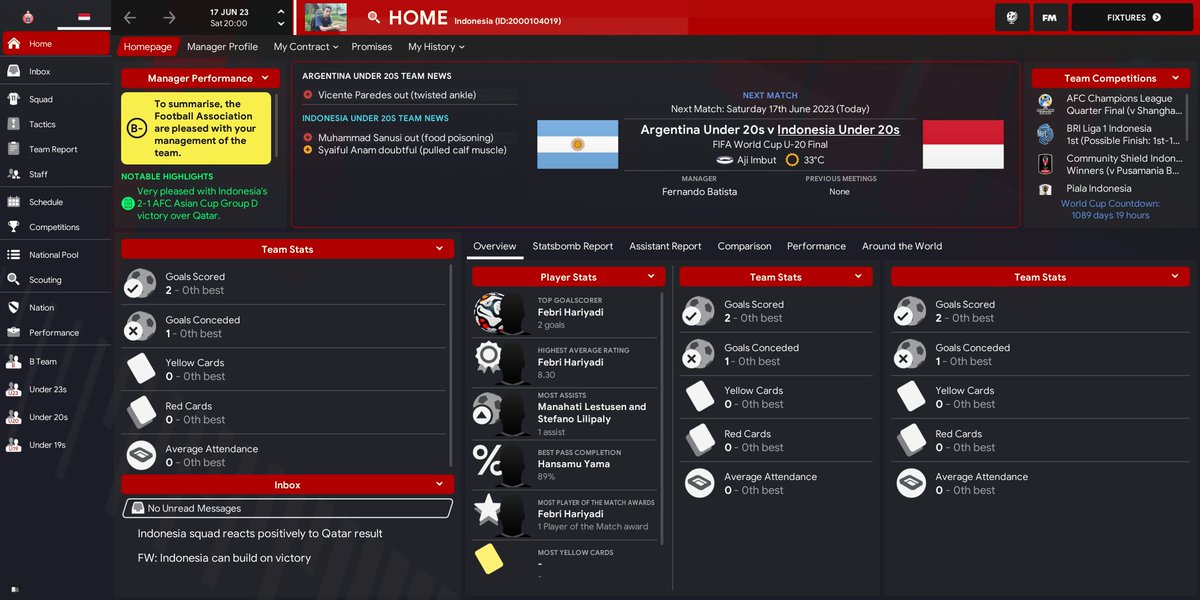 Userword_'s tweet photo. Prediksi FIFA World Cup U-20. 😂

#FootballManagerTouch #FootballManager #FIFAWorldCup #PialaDuniaU20 https://t.co/zQf7gGdu5W