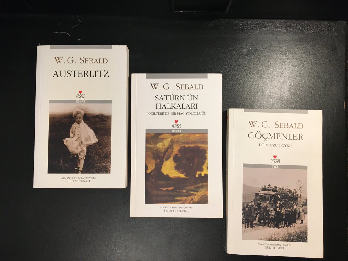 Yıllardır kitaplıkta duran Sebald kitaplarını sonunda bitirebildim. Çok beğendiğim bir yazar oldu Sebald. Sayın <a href="/canyayinlari/">Can Yayınları</a> şu kitapları tekrar basmanız gerekiyor. Ahali mahrum kalıyor.