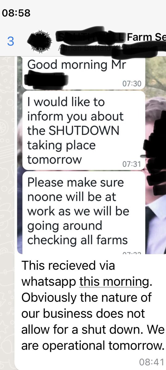 Eff trying to intimidate/threaten farmers in my area Today. We all know a farm, specially a dairy of broiler farm can’t be forced to shutdown. 

Let the world see, the coming bloodbath in South Africa, WE didn’t start this.
Bookmark this tweet.
#EFFNationalShutdown
