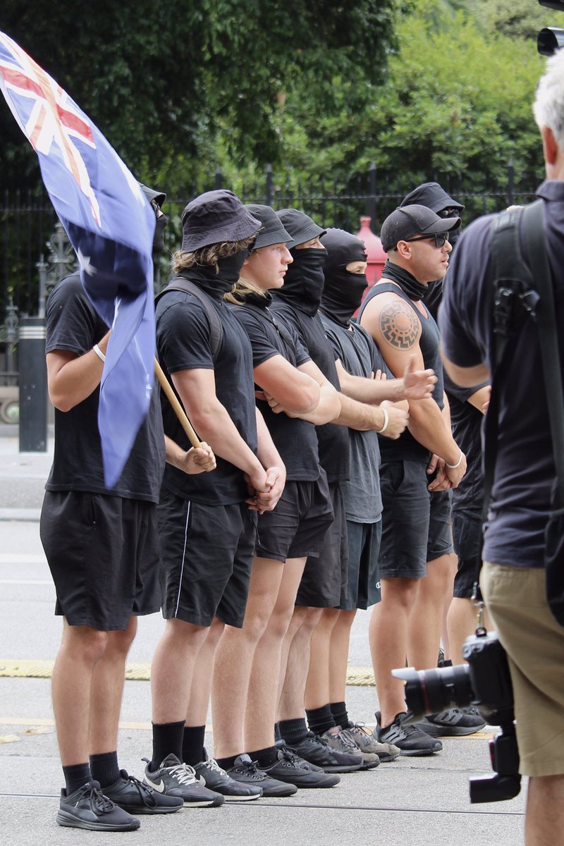 LensCompassion's tweet photo. More photos from when the Nazis arrived at the anti-trans protest yesterday in Melbourne Australia. 
#acab #antifa #nazis #TransRightsAreHumanRights #TERFs #posieparker #Melbourne #melbourneprotest https://t.co/blo3oRAf1B