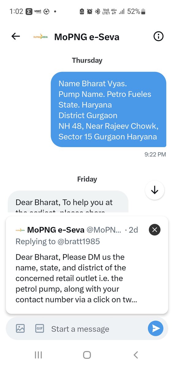 bratt1985's tweet photo. @MoPNG_eSeva But complete details already with you shared on Thursday last week. https://t.co/7tLmQqeJqs
