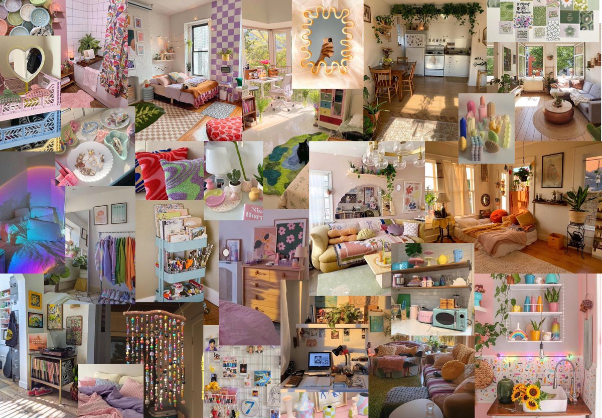 badreamaddict's tweet photo. the moodboard I made for my flat 🪴 https://t.co/eVnFozH6Et