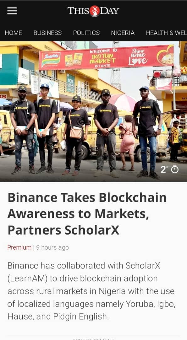Binance x LearnAM thisdaylive.com/index.php/2023…