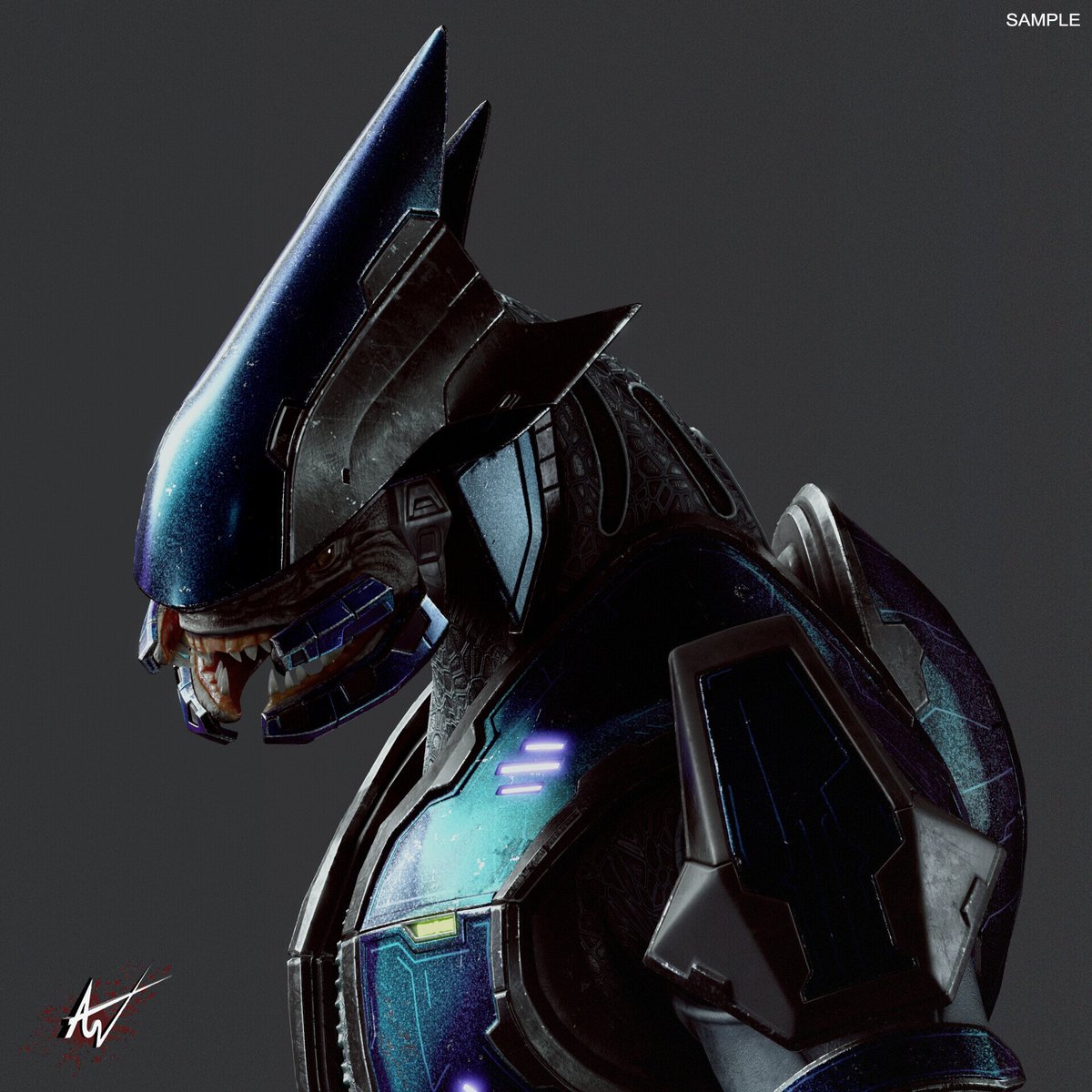 SechSech4's tweet photo. @Kashiiera Anyway I still think the best possible option is making a proper remake of the Halo CE Elite, but I already know that's very unlikely and its probably not going to happen....
Luckily for us some people have already remaked the design, and it looks really good https://t.co/XMS2nc0EmL