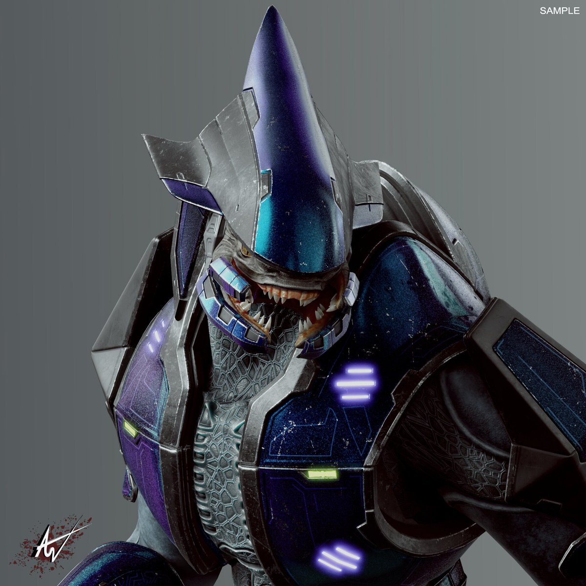 SechSech4's tweet photo. @Kashiiera Anyway I still think the best possible option is making a proper remake of the Halo CE Elite, but I already know that's very unlikely and its probably not going to happen....
Luckily for us some people have already remaked the design, and it looks really good https://t.co/XMS2nc0EmL