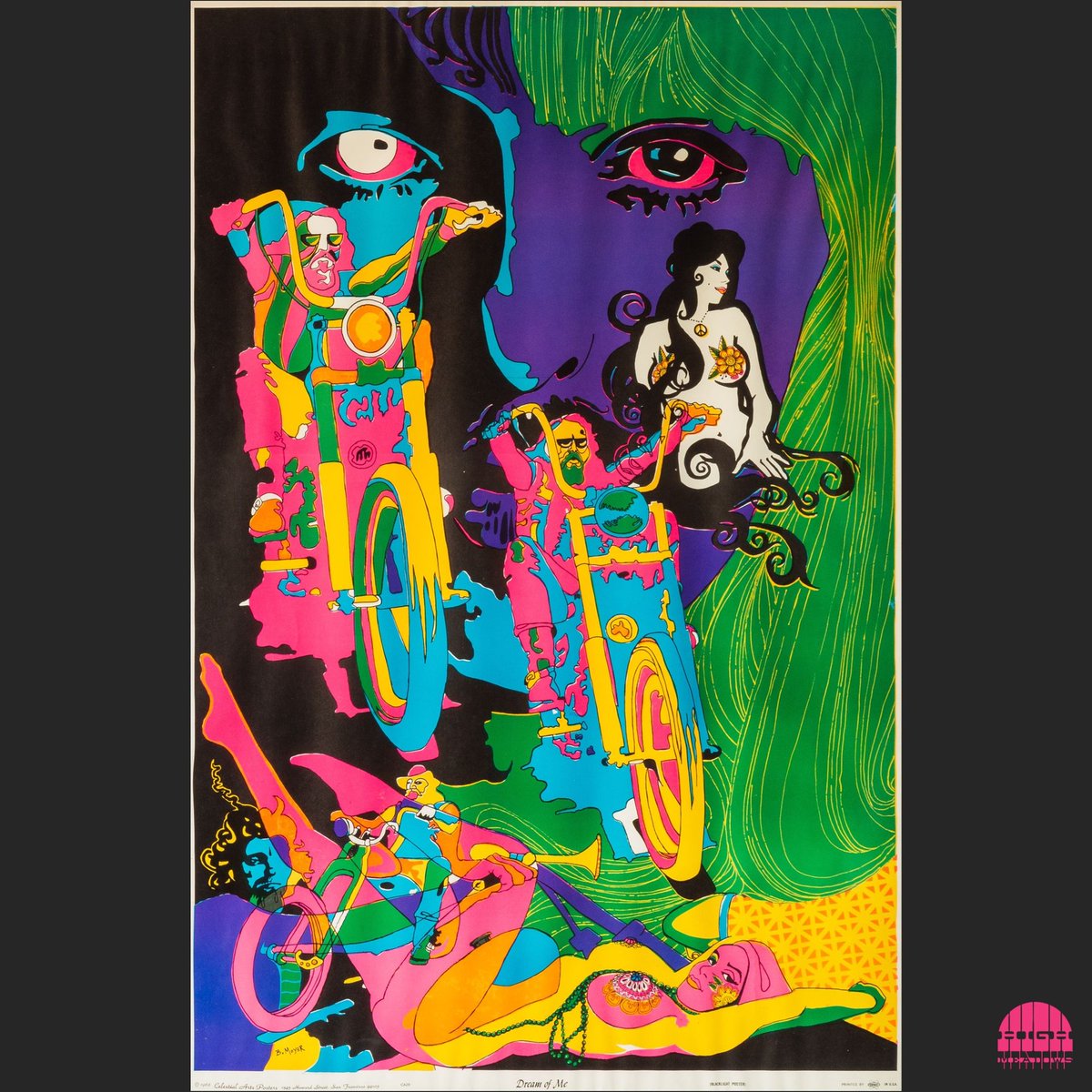 high_meadows's tweet photo. 'Dream of Me' by B. Moyer, 1968

Good Morning!  Let's ride into the day with this blacklight poster featuring kaleidoscopic Easy Rider-esque bikers.  We understand this to be a very rare poster from Celestial Arts.

#DreamOfMe #Moyer https://t.co/s4Ib4hePOf
