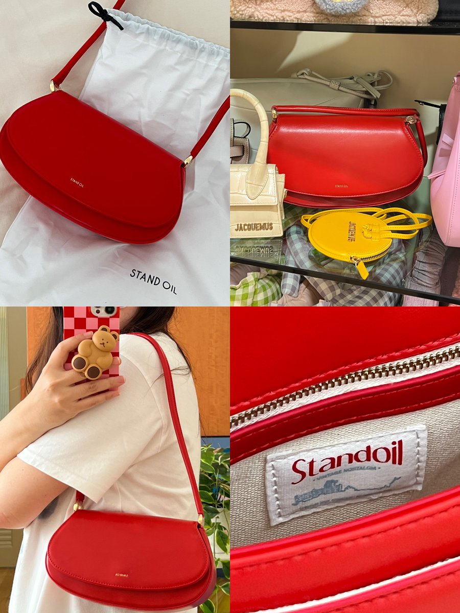 glitterxmatter's tweet photo. เว่อนะ🍎❤️❤️‍🩹 ปกติไม่เคยอยากได้กระเป๋าสีแดงเลย🥹🫶🏻 น้อง standoil รุ่นนี้ได้ใจไปเต็มๆมากก วัสดุดี การตัดเย็บดีมากเมื่อเทียบกับราคาเอยอะไรเอย ทรงมันแบบ วินเทจ นุบนิบ ยัยมะเขือเทศ🍅 ต้องหามาให้ได้ กระเป๋าสีแดงใบแรกในรอบหลายปี🍒 https://t.co/QwMjtykSLu