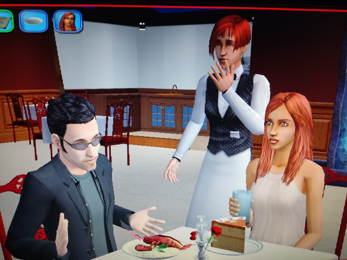 evacapdevila24's tweet photo. Verás Natacha yo ....por arte de magia aparece la cena sorpresa ...no sé si la camarera se sorprendió por la cena o es que Juan topo le gusta 😂❤️ #natachayjuan #sims2 #sims #thesims2 #TheSims #ShowUsYourSims #lossims2 #lossims #simscomunity #thesimscommunity https://t.co/UMUBtAm79Q