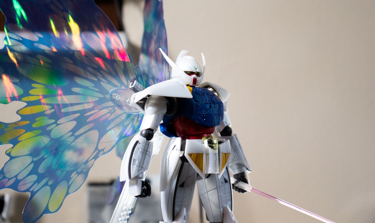 AHolyCorndog's tweet photo. 1/100 ∀ Gundam, aka Turn A. PBandai Pearlescent plastic with Moonlight Butterfly effect parts 
I have so much to say about this kit and the story its from but not enough space in a single tweet, so just go watch Turn A! https://t.co/yhYse8IsK3